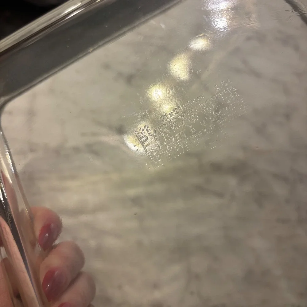 Pyrex 222 Clear Glass Square Baking Dish 2 Quart 8x8 Casserole Pan USA Made